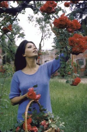 Sophia Loren, 1964, at the Italian Villa she shared with producer Carlo Ponti